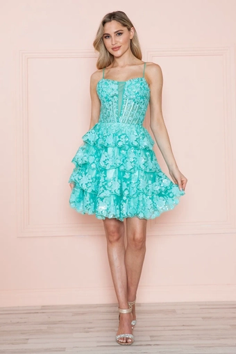 Short Dresses Style #9468 #5 frontface vertical thumbnail