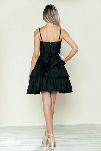 Short Dresses Style #9590 #28 Black backface vertical thumbnail