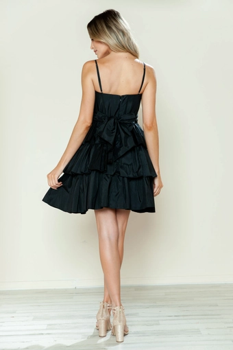 Short Dresses Style #9590 #29 Black backface vertical thumbnail