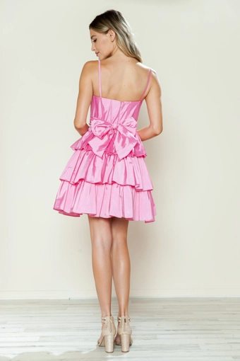 Short Dresses Style #9590 #31 Pink backface vertical thumbnail