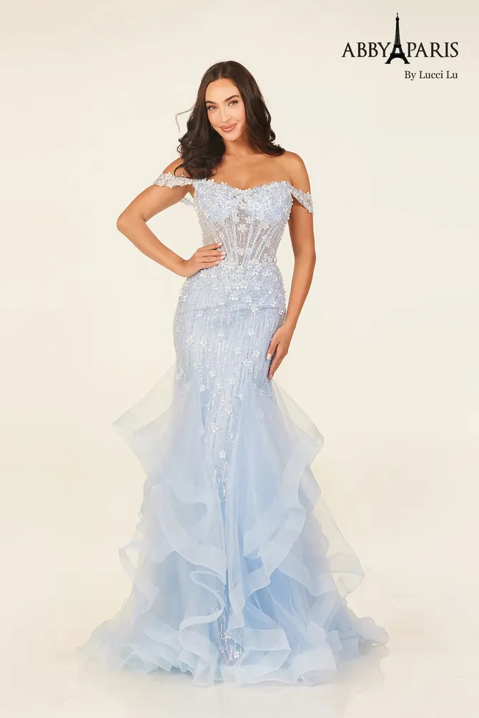 Abby Paris 90319 Royal Blue Prom Dress