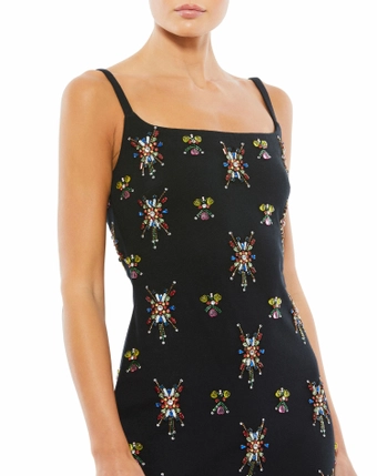 Mac Duggal Style #107871 #2 Black Multi frontface vertical cropped thumbnail