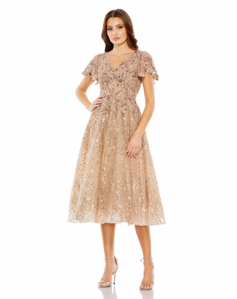 Mac Duggal Style #20392 #2 Taupe frontface vertical thumbnail