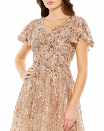 Mac Duggal Style #20392 #8 Taupe frontface vertical cropped thumbnail