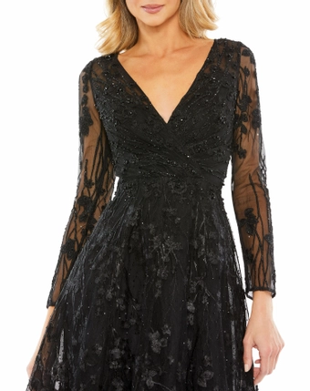 Mac Duggal Style 204041 #2 Black frontface vertical cropped thumbnail
