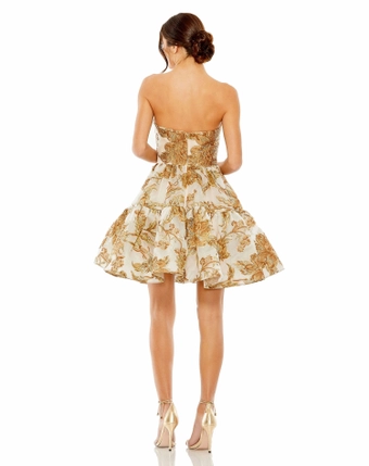 Mac Duggal Style #20718 #4 Bronze backface vertical thumbnail