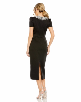 Mac Duggal Style 49606 #7 Black backface vertical thumbnail