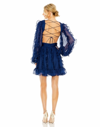 Mac Duggal Style 68418 #1 default Indigo backface vertical thumbnail