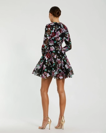 Mac Duggal #3 default Black Multi backface vertical thumbnail