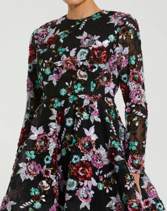 Mac Duggal #4 Black Multi frontface vertical cropped thumbnail