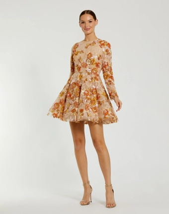 Mac Duggal #1 Nude Multi frontface vertical thumbnail