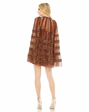 Mac Duggal Style #8007 #2 Brown Multi backface vertical thumbnail