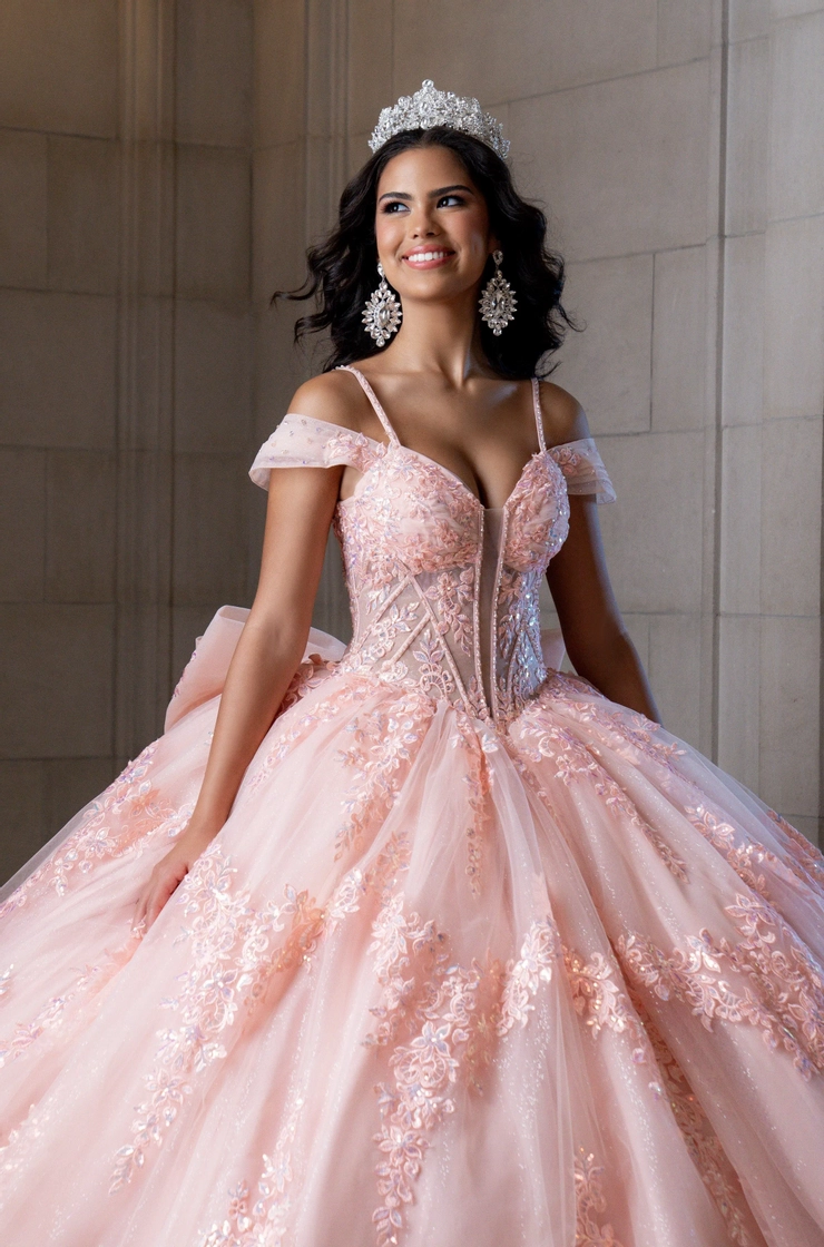 AmaBella Quinceanera Style #QA110 #1 frontface vertical cropped picture