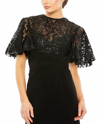 Mac Duggal 68002 #2 Black frontface vertical cropped thumbnail
