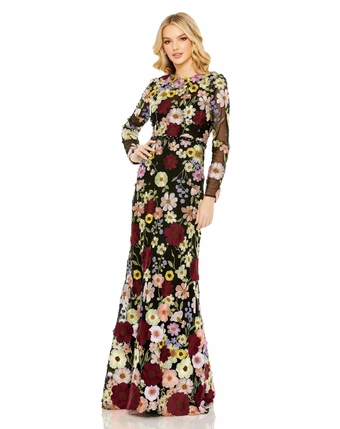Mac Duggal 68201 #0 default Black Multi frontface vertical thumbnail