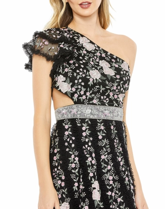 Mac Duggal 70160 #2 Black Multi frontface vertical cropped thumbnail