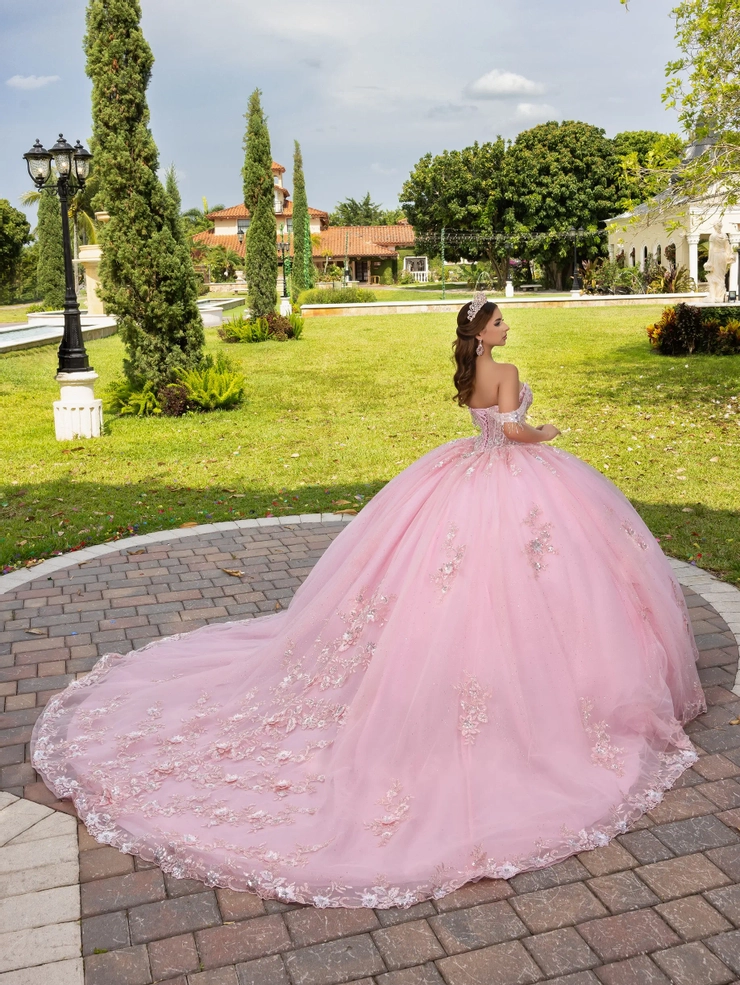 slim fit dress slacks Beaded Split Front Quinceanera Dress by Fiesta Gowns 56388 2 / Aqua