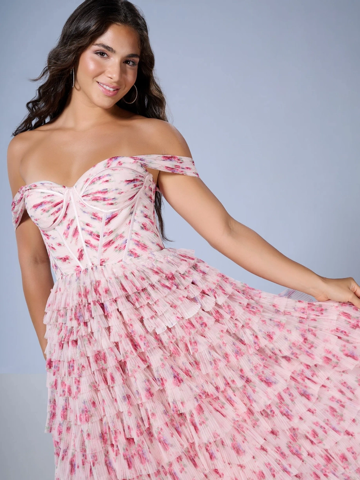 Tiffany Designs Style #16153 #2 Blush Floral frontface vertical cropped picture