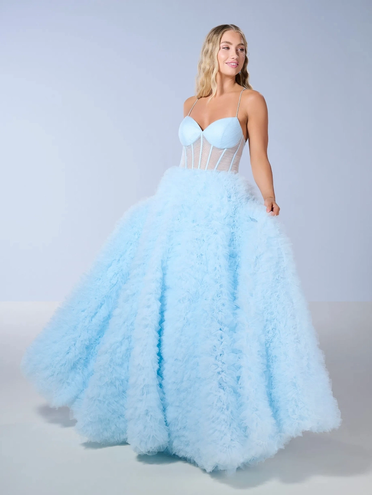 Tiffany Designs Style #16156 #1 Pale Blue frontface vertical picture