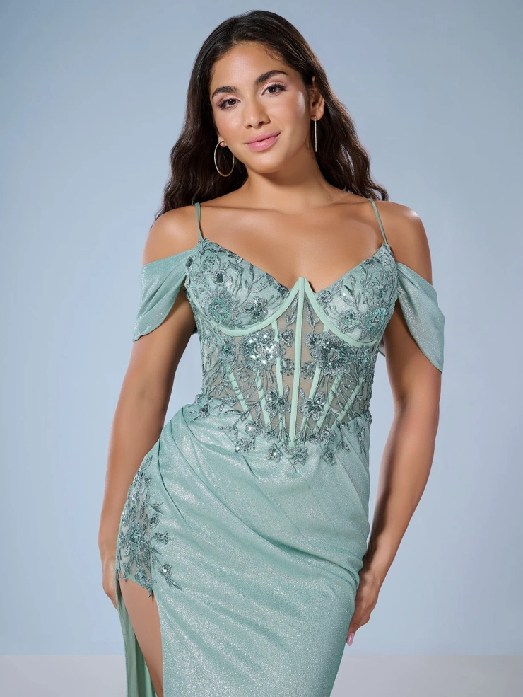 Tiffany Designs Style #16250 #4 Sparkle Sage frontface vertical cropped picture