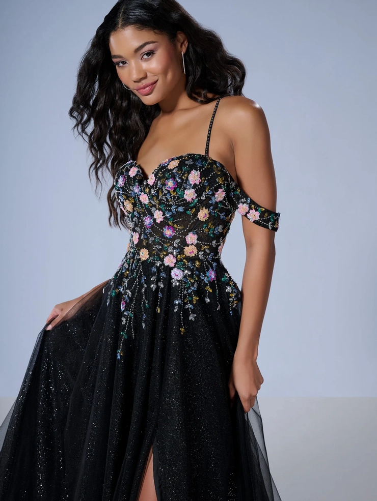 Tiffany Designs Style #16251 #4 Midnight Garden frontface vertical cropped picture