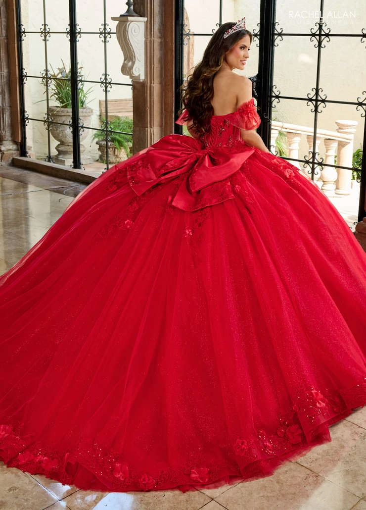 La Reina by Rachel Allan Style #RQ2220 #1 default Red backface vertical picture