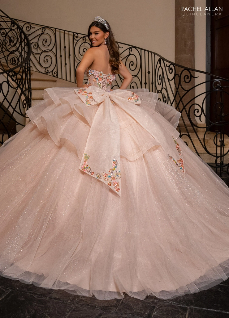 Carmina by Rachel Allan Style #RQ1161 #6 default Blush Multi backface vertical picture