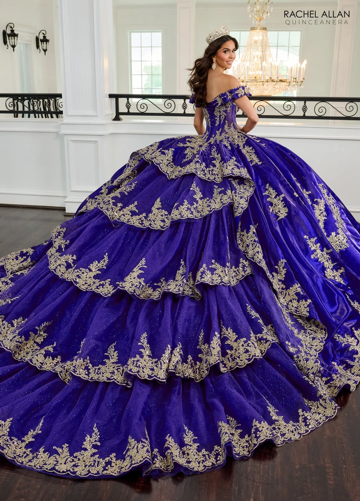 Alta Couture by Rachel Allan Style #RQ3151 #1 Cobalt backface vertical picture