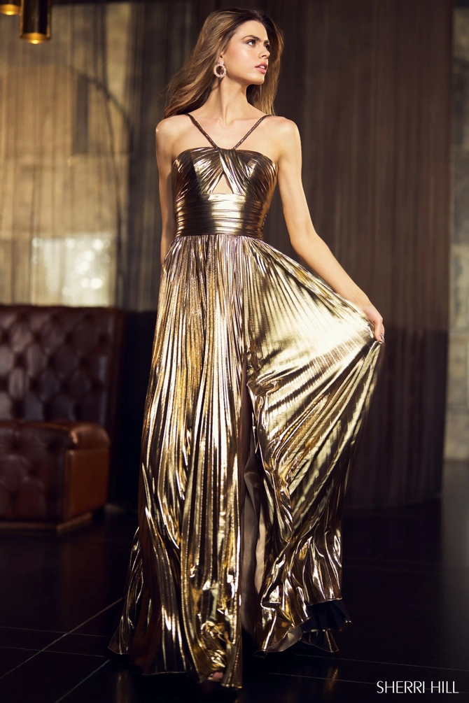 【定価13万】【新品未使用】SHERRI HILLロングドレス ゴールドミスコン Sherri Hill - 55930 | Bridal Garden