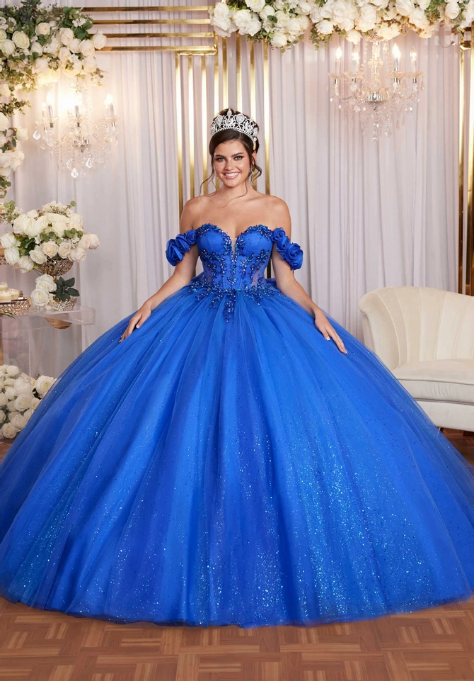 Mexican Royal Blue Quinceanera Dresses Vizcaya By Morilee Dress 89523,  Blush 16