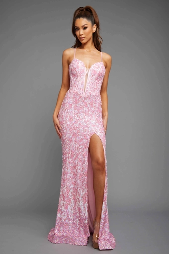 Vienna Prom Style #V-8887 #1 frontface vertical thumbnail