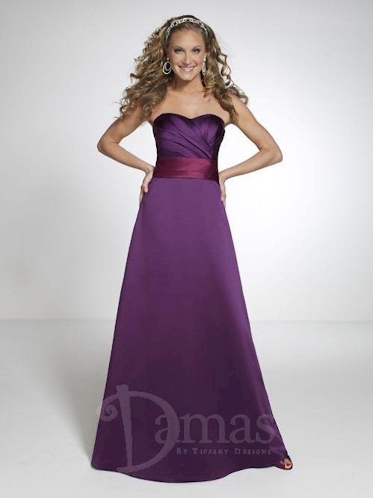 purple dress for damas Marla's