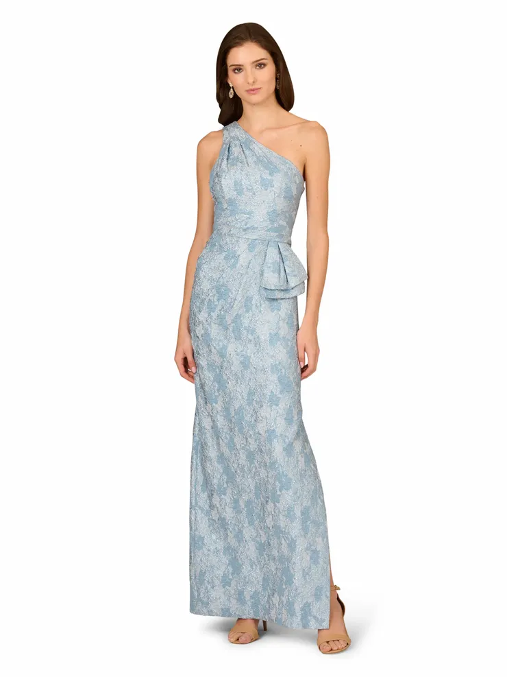 Aidan Mattox ビーズカフカクテルドレス Aidan Mattox Beaded Organza Frill Ballgown | Saks Fifth Avenue