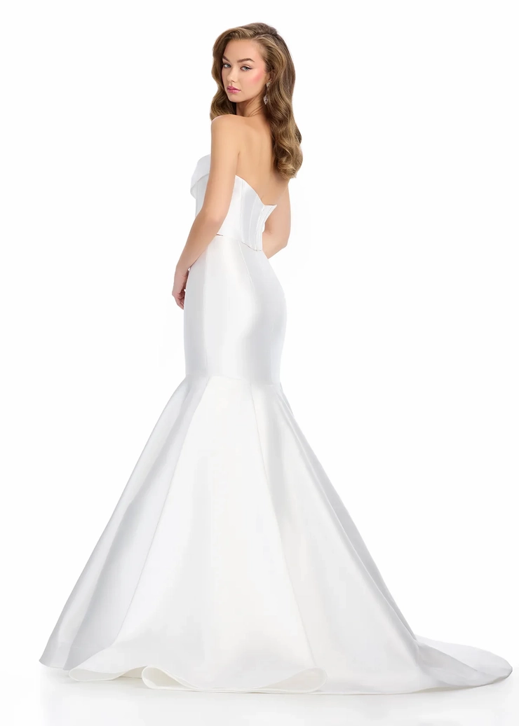 Ashley Lauren Style #11908 Two-Piece Strapless Mikado Gown #5 backface vertical picture