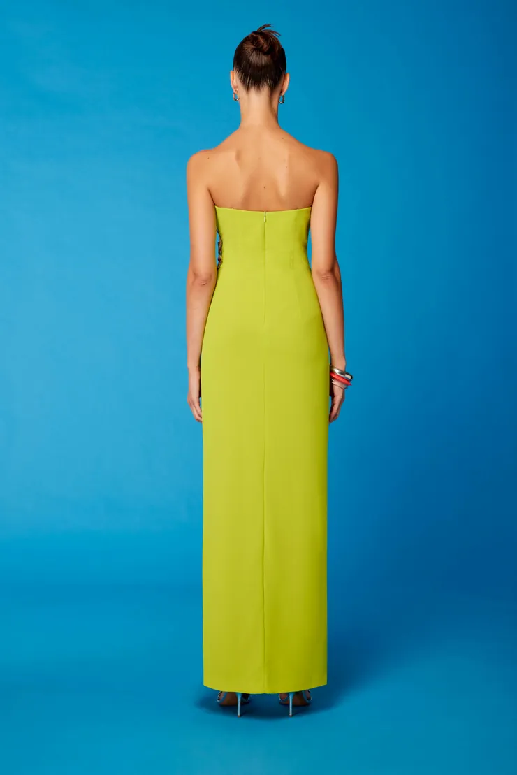 buca di beppo mixed green salad dressing recipe Carla Ruiz 99550 GREEN Pleated Cross Dress – Rouge Boutique Inverness main image 0