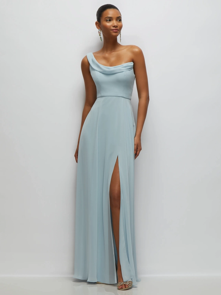 one sleeve dress chiffon Thread - TH136