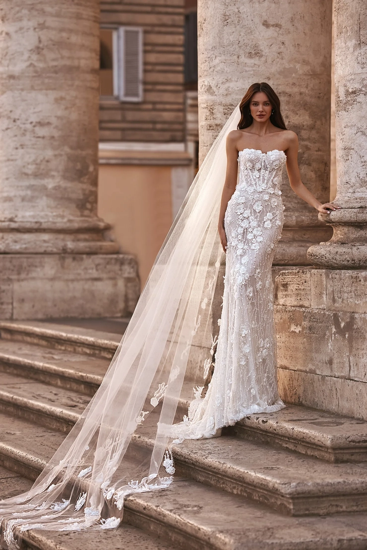 black and aqua bridesmaid dresses Aria Gown – POPPY BRIDAL main image 1