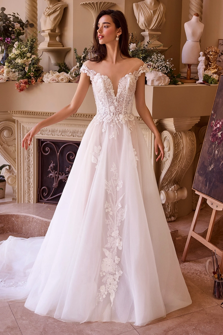 off the shoulder romantic dress Romantic Lace Off-The-Shoulder Ball Gown
