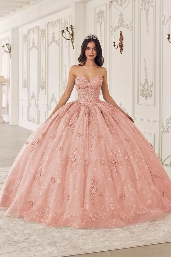 Ladivine 15732 Fairytale Strapless Sweetheart Cinderella Quinceanera Ball Gown