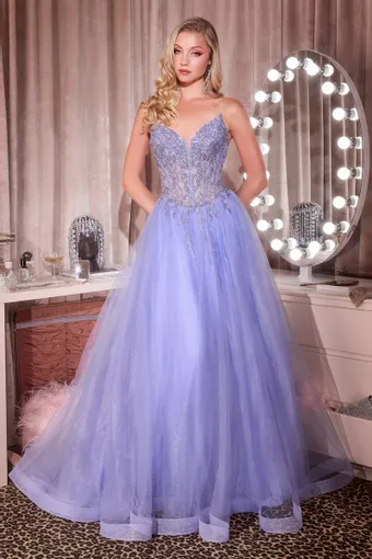 Ladivine by Cinderella Divine CD721   Embellished Ballgown Sweetheart Sparkle Gown #3 frontface vertical thumbnail