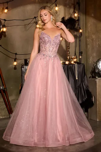 Ladivine by Cinderella Divine CD721   Embellished Ballgown Sweetheart Sparkle Gown #13 frontface vertical thumbnail