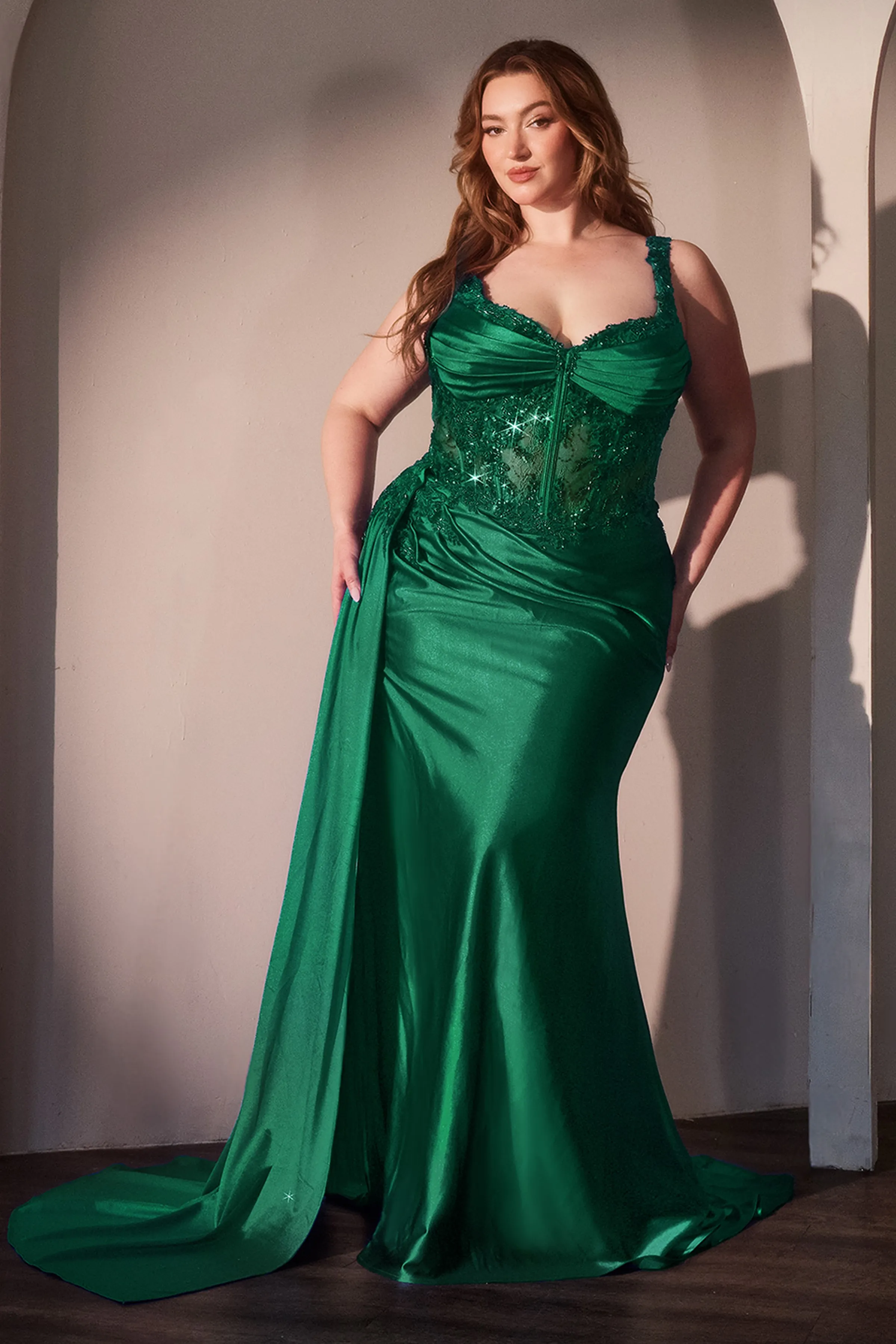 curve dream dresses Dive into elegance This lagoon-blue stretch satin gown is designed to embrace every curve, with a corset bodice that defines sultry sophisticationa masterpiece for your unforgettable moments. # creating an irresistible sparkle that commands attention Plus-Size Wedding Dresses Elegance