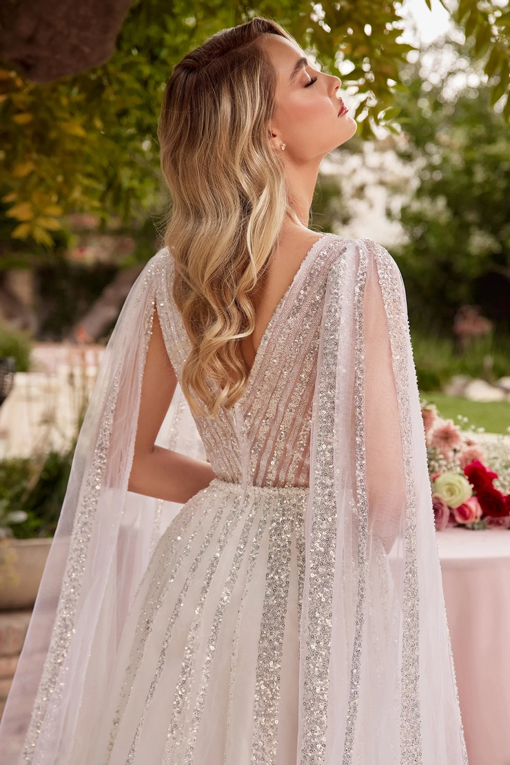 Ladivine by Cinderella Divine Style #CD852W #3 backface vertical cropped picture