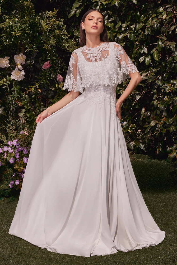 Ladivine B8401 Cinderella Divine Ruched One Shoulder Satin Dress