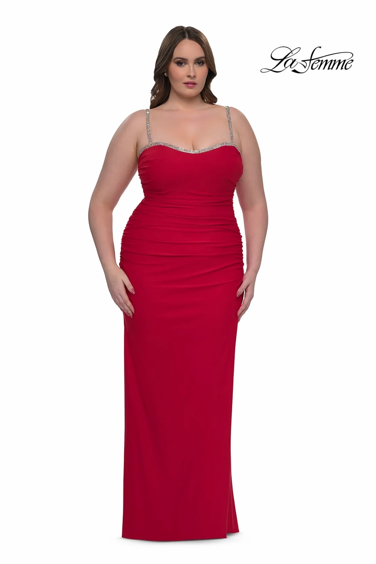 plus size prom dresses in los angeles Plus-Size Long Prom Dress with Puff Sleeves