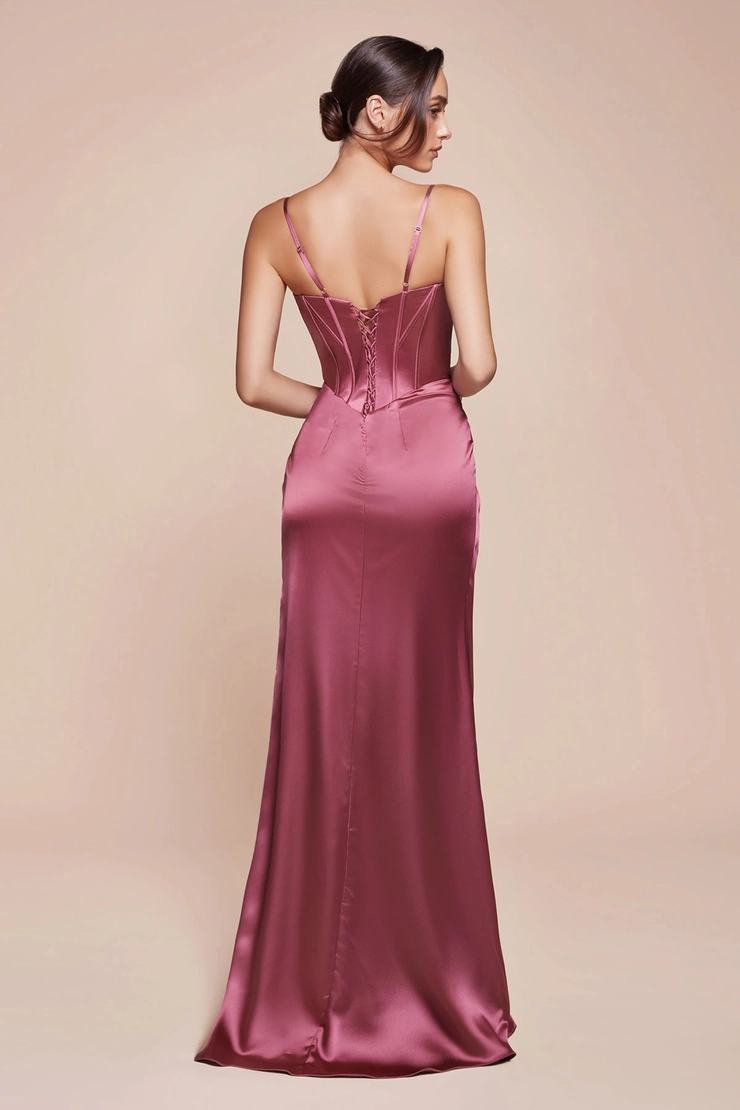 dresses brown Flowing Round Neckline Chiffon Pleated A-Line Wedding Guest Dress main image 0