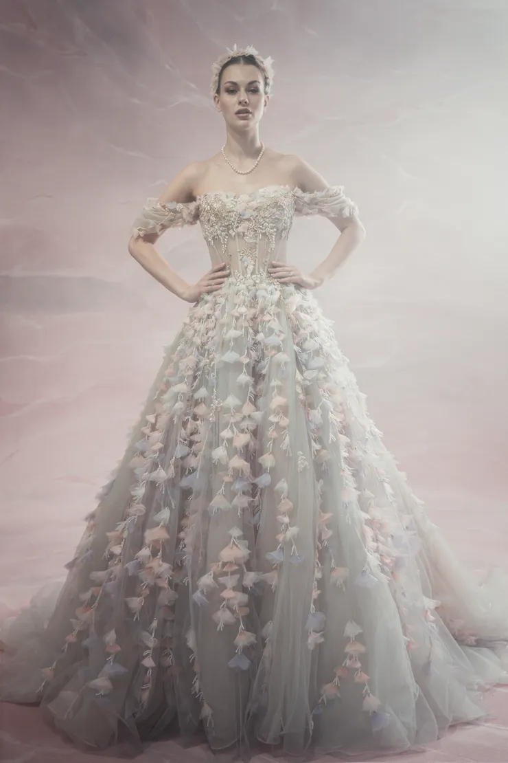 sachin and babi light blue dress Ysa Makino Wedding Dresses main image 0