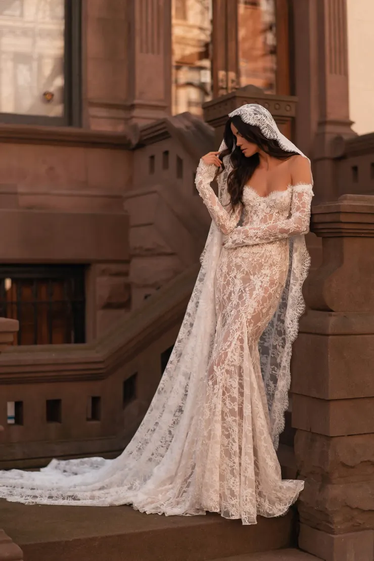velvet maxi dress long sleeve Embroidered Velvet Maxi Dress with Satin Belt main image 1