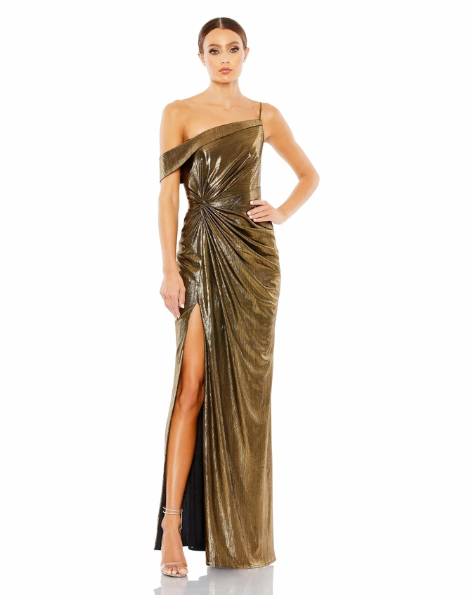 【MAC DUGGAL】関税込*葉リーフスパンコールLongイブニングDress NWT Mac Duggal [ 22 ] 5533 Embellished High Neck Long Sleeve