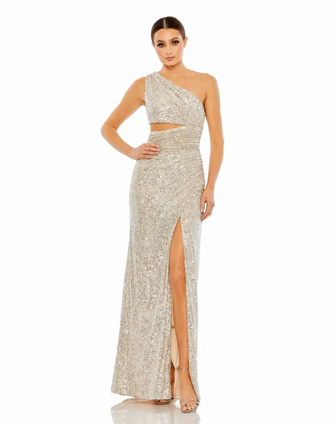 prom nite dresses Blondie Nites 5213BN Long Dress– PromGirl Court train wedding dress Waist Size:69 - 79 cm Nair Green Sequin Maxi